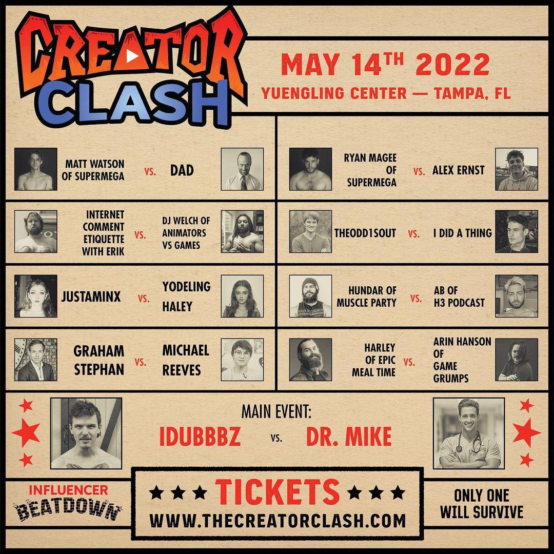 Creator Clash fight card image