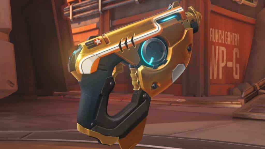 Overwatch Tracer gold weapon