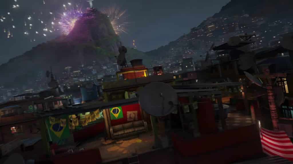 Favela at night in Rainbow Six Siege