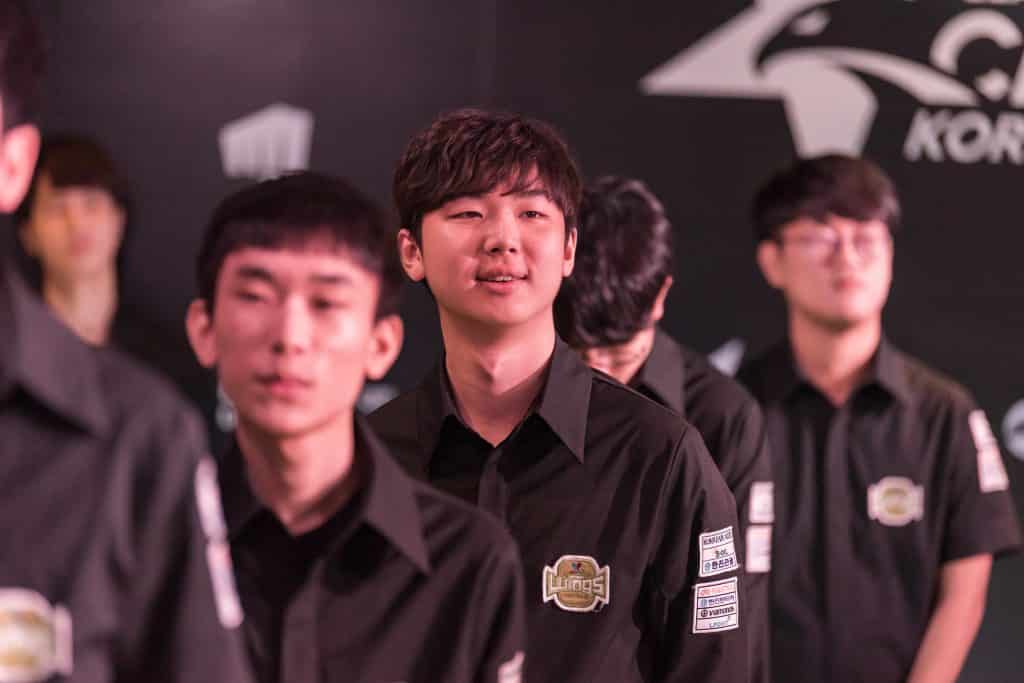 Yaharong smiling while playing for JAG in LCK Summer 2019