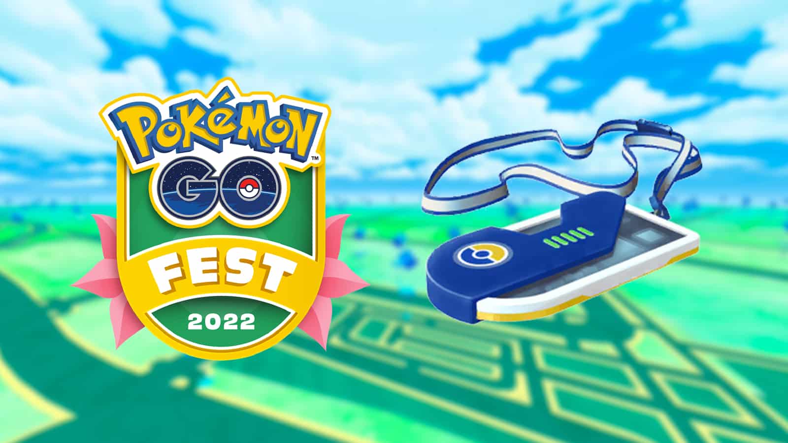 The Pokemon GO Fest 2022 ticket and logo