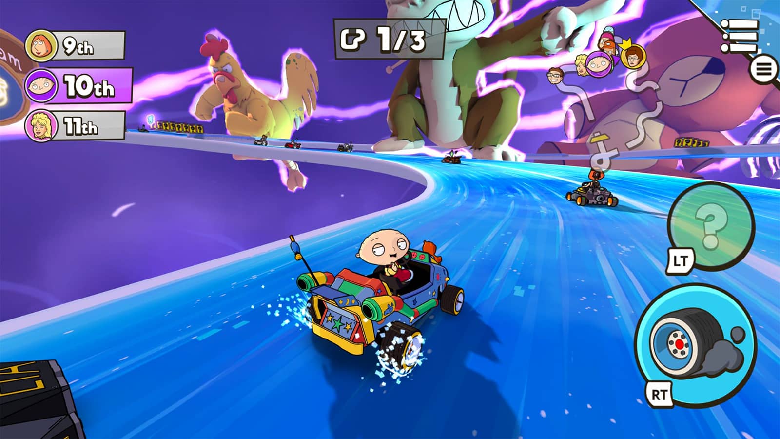 A screenshot of Warped Kart Racers