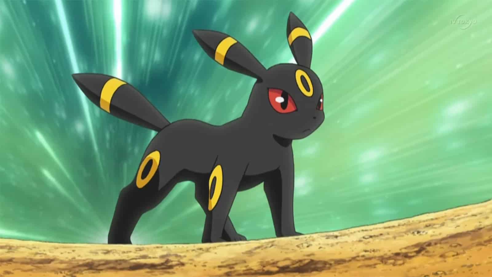 Dark-type Umbreon in the Pokemon anime