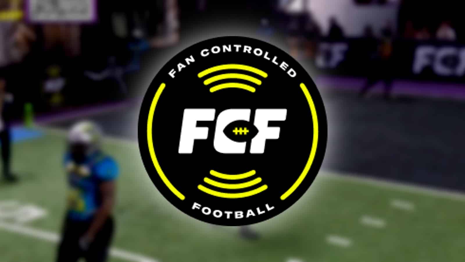 fan controlled football logo on top of gameplay screenshot