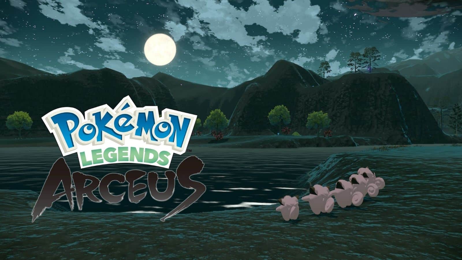 pokemon legends arceus clefairy around a lake thum