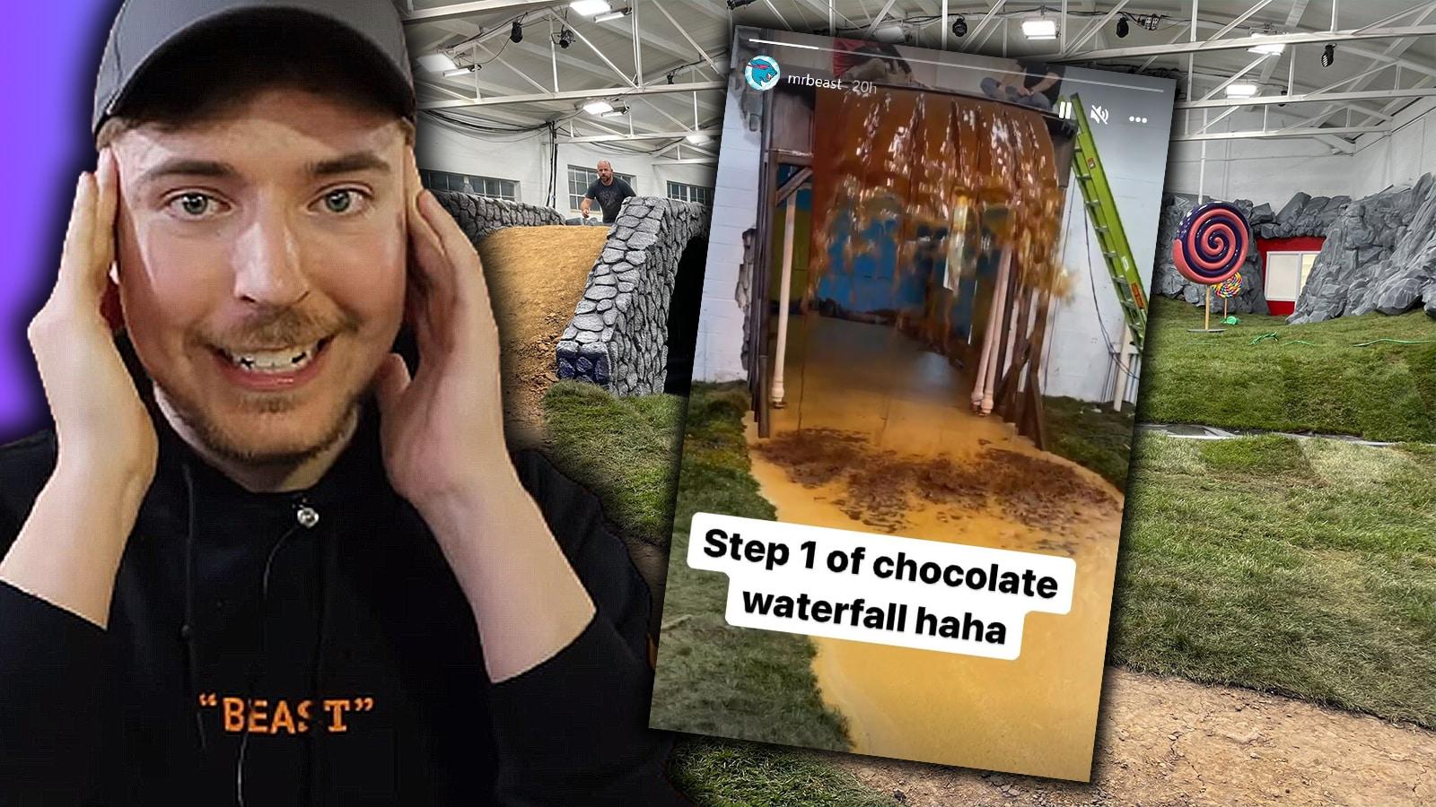MrBeast shows off chocolate factory