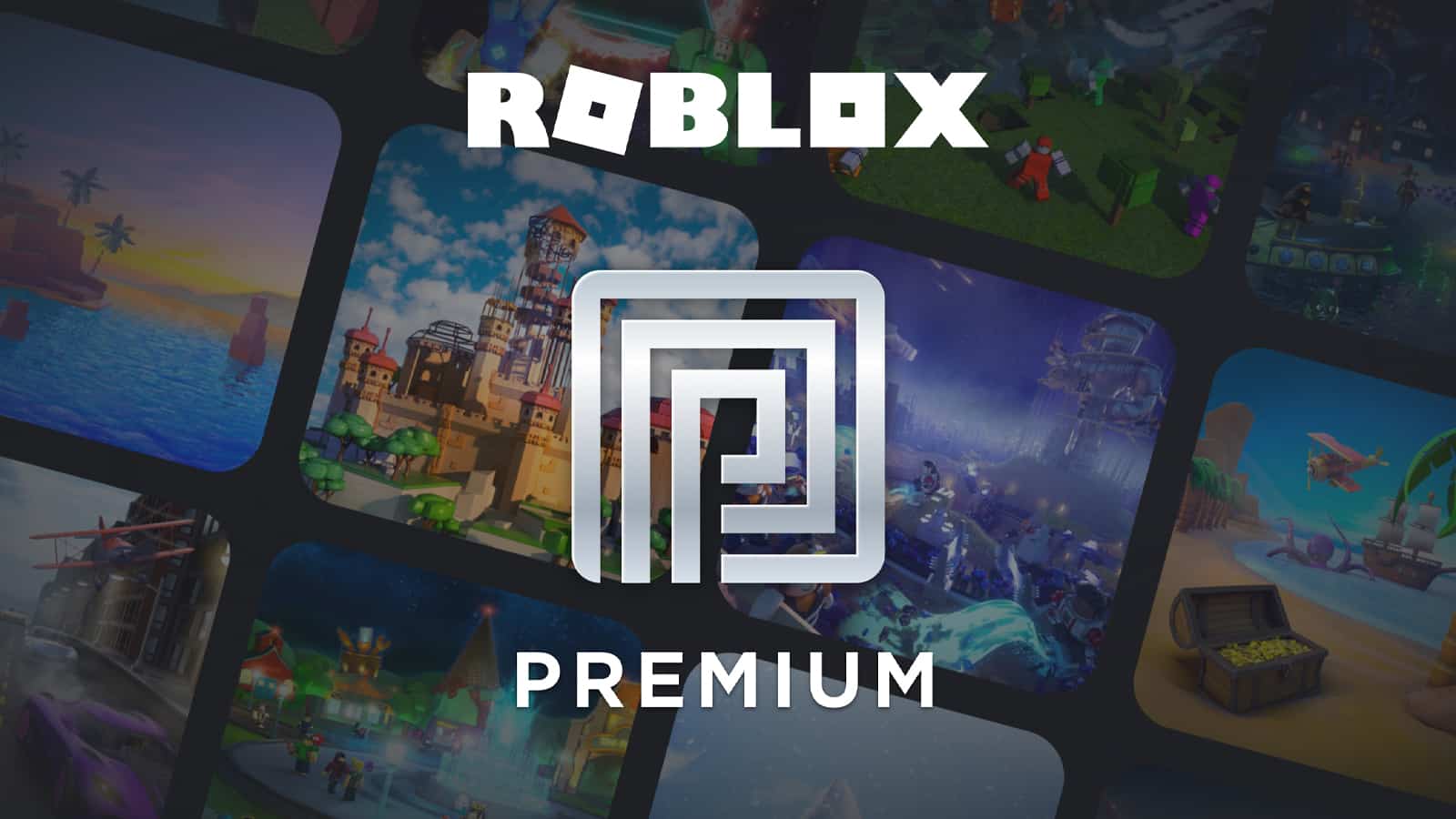 Roblox Premium logo with a dark background