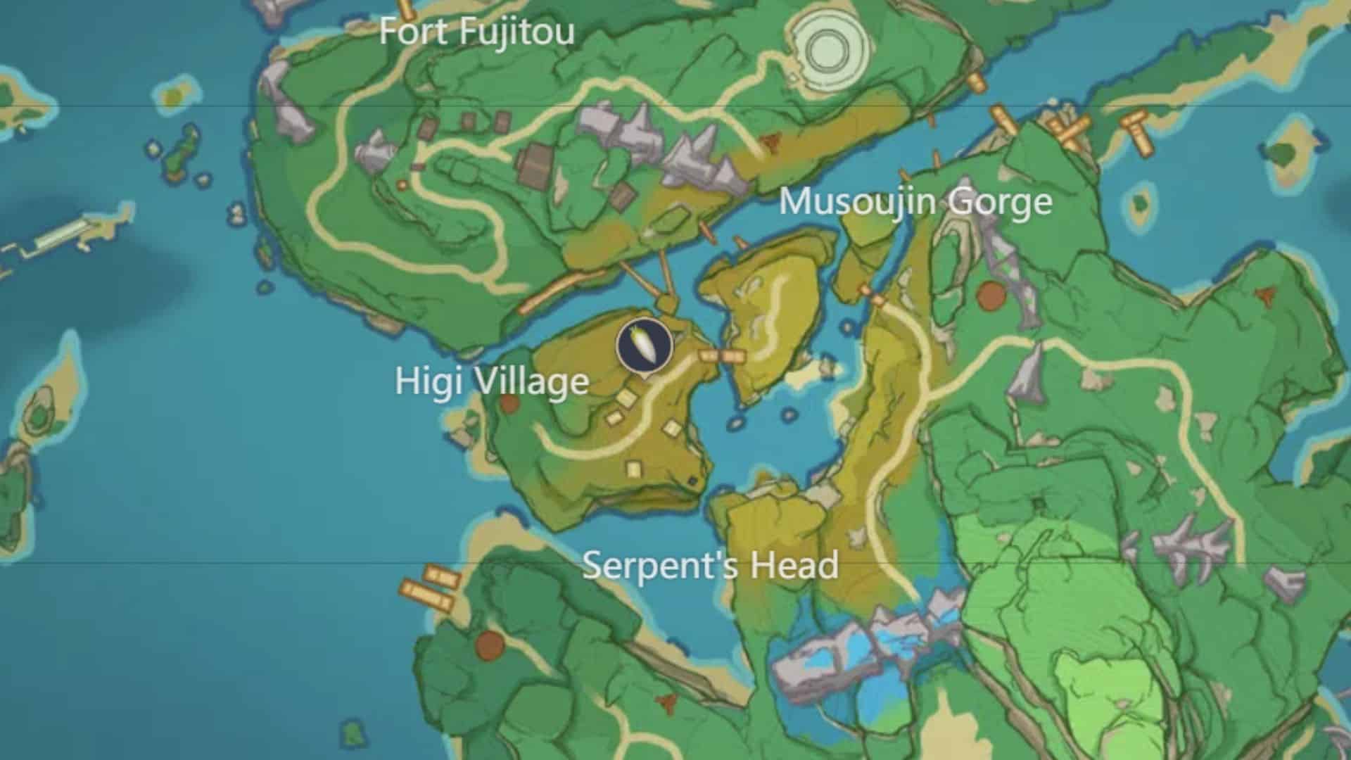 Teyvat Interactive Map Radish Inazuma location