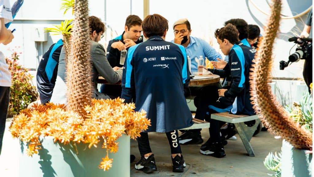 Cloud9 summit sitting at table
