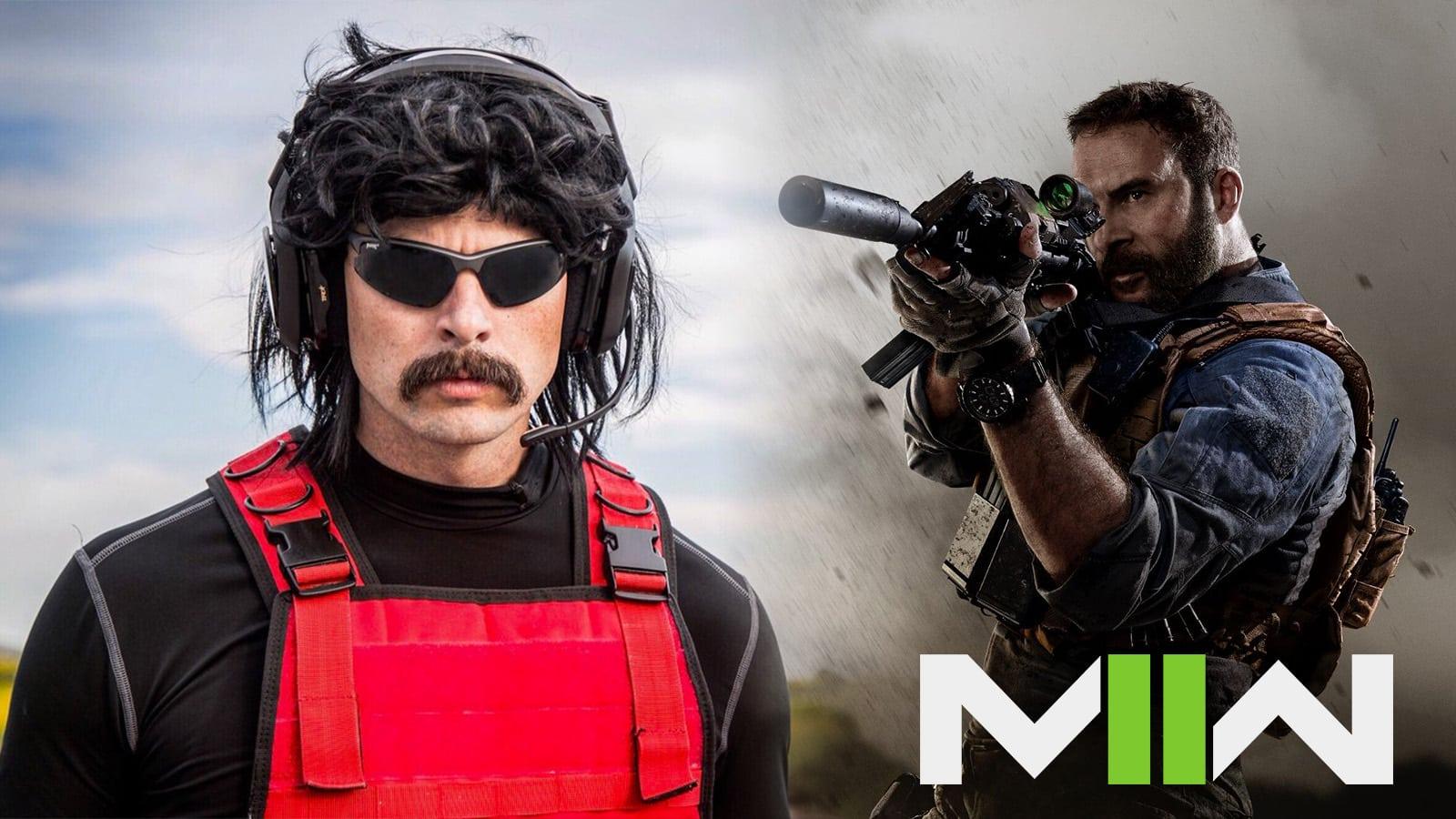 Dr Disrespect with Captain Price from MW2