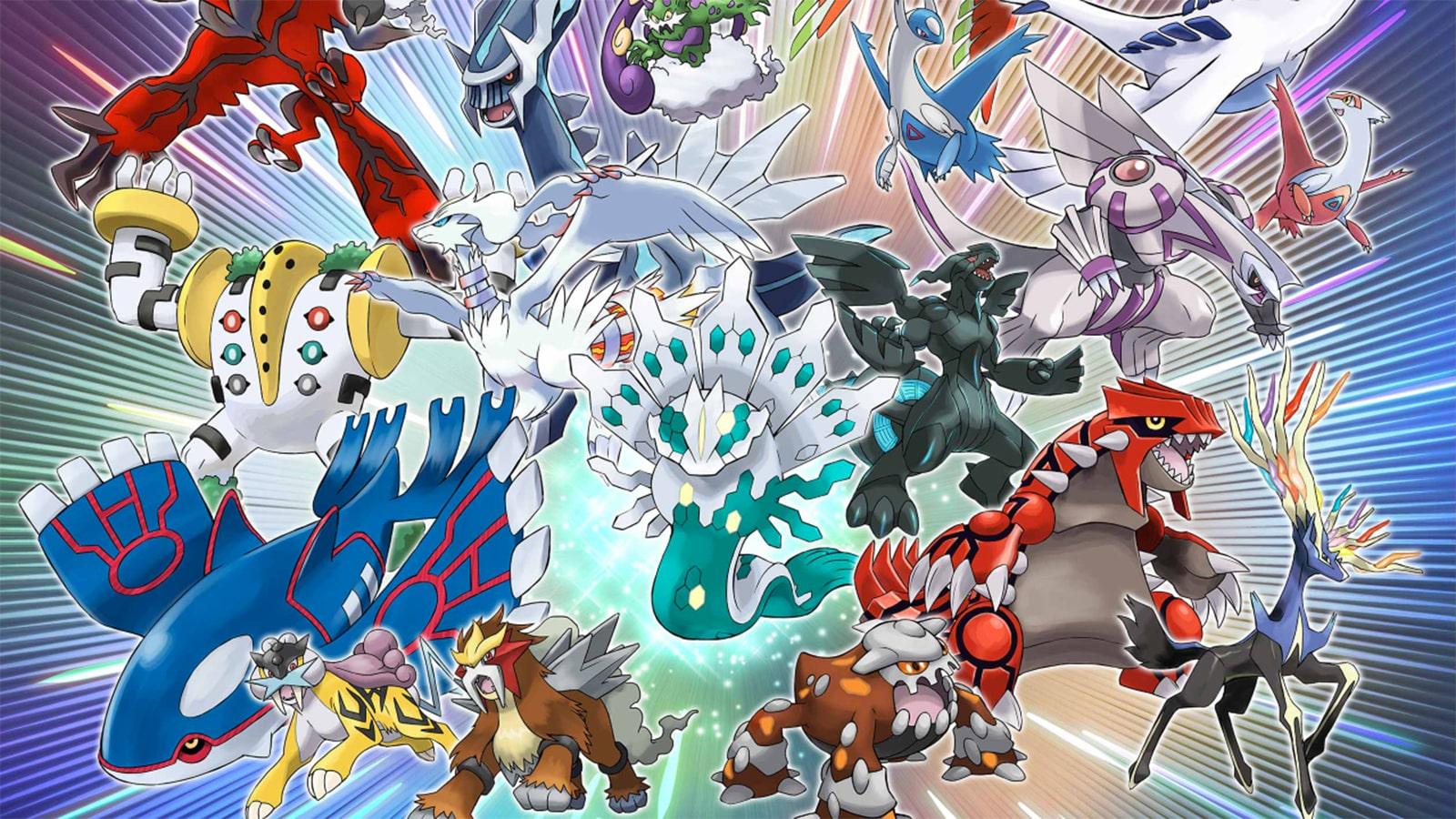 A poster containing all Legendary Pokemon