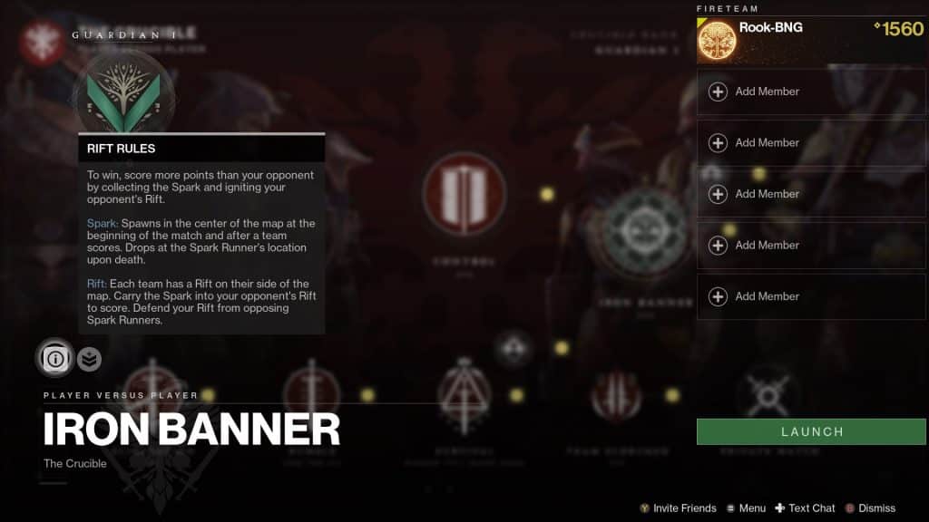 Destiny 2 Iron Banner rework director screen