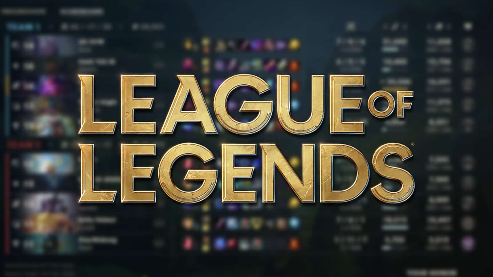league of legends scoreboard