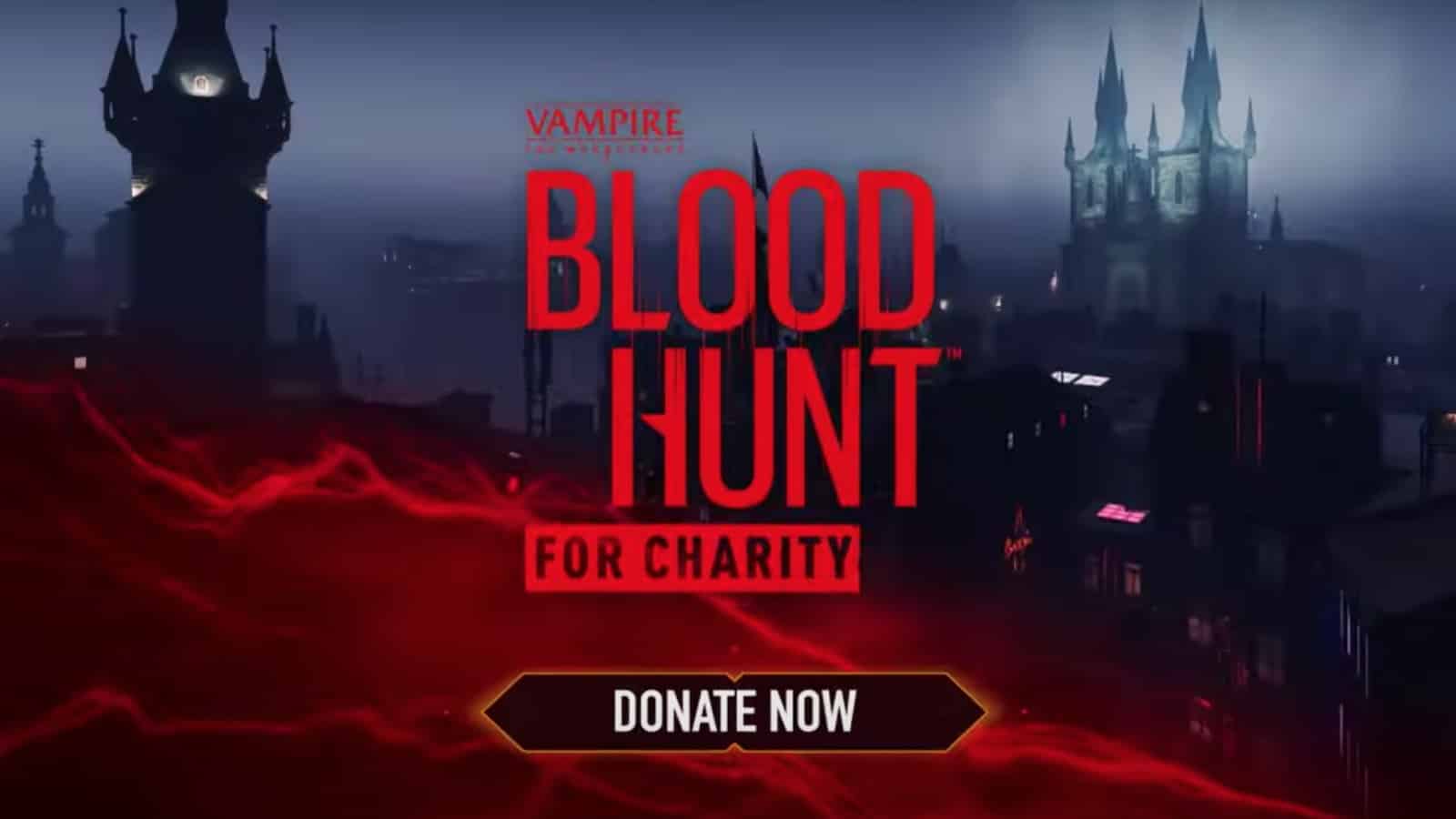 vampire the masquerade bloodhunt for charity event