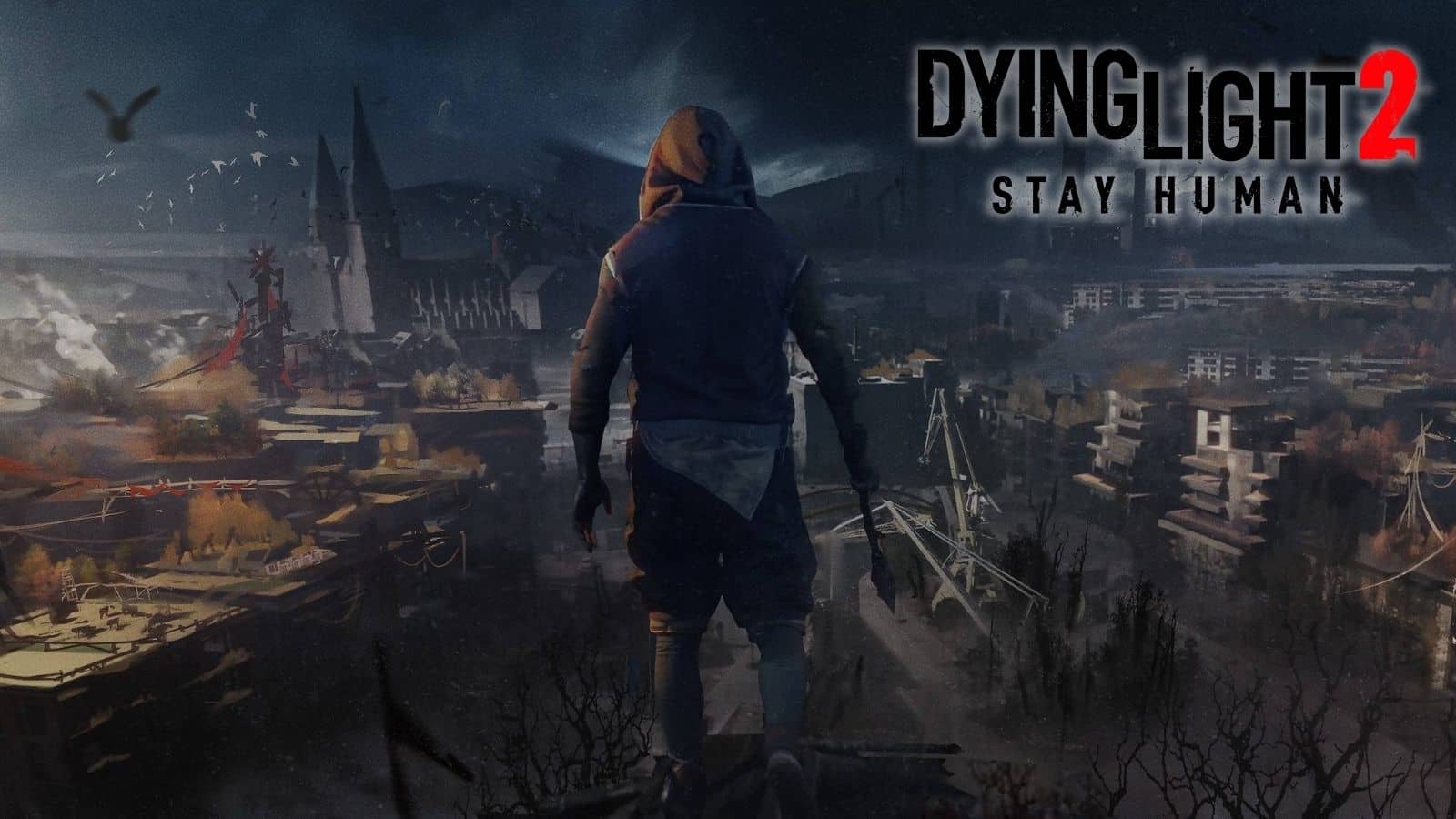 Dying Light 2 character overlooking city