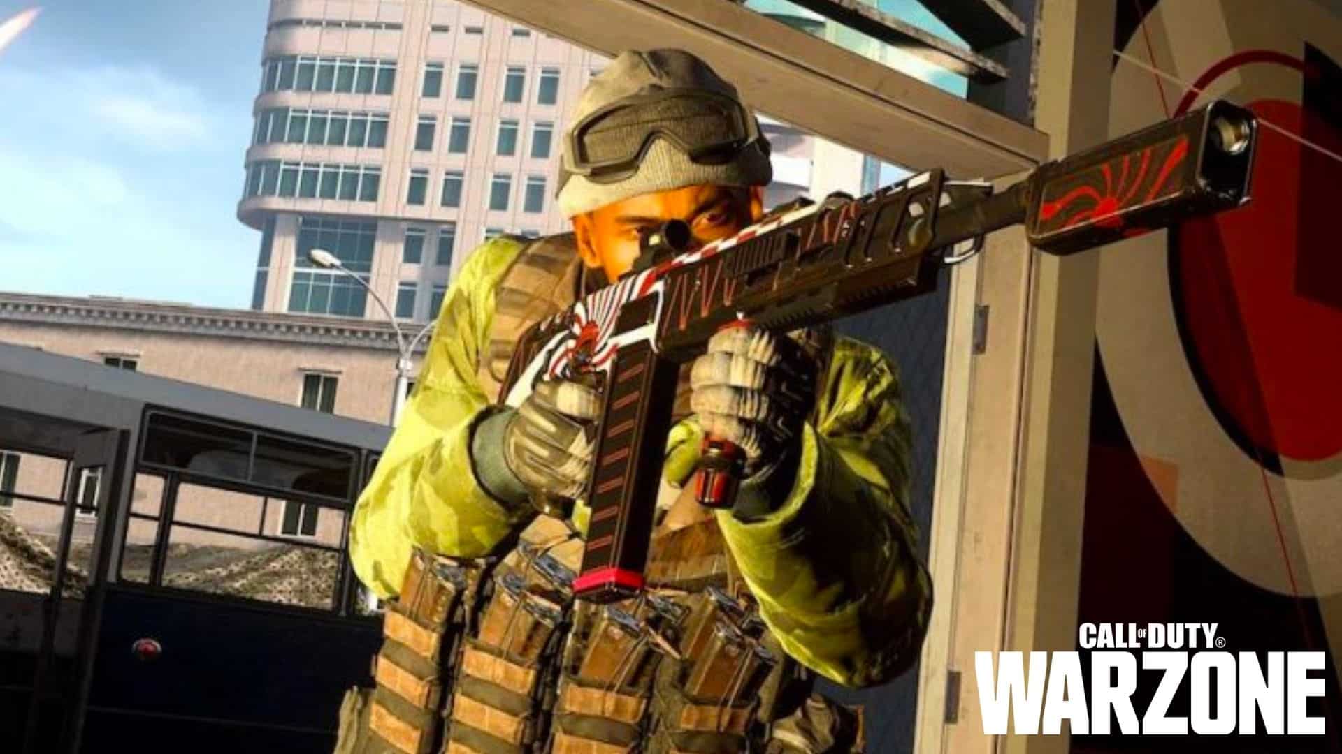 Call of Duty: Warzone character aiming with shotgun