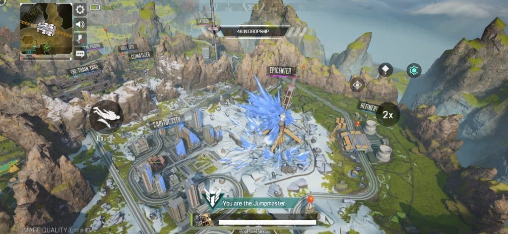 World's Edge map in Apex Legends mob