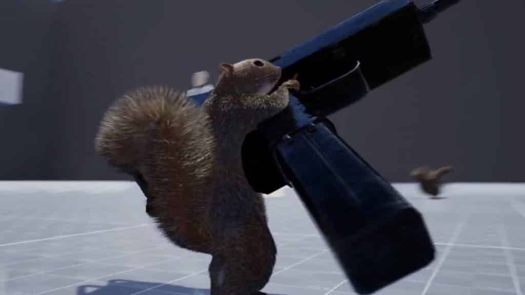 squirrel with gun unreal engine 5