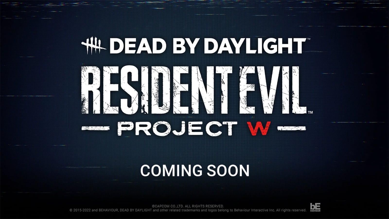 Key art for Resident Evil Project W in Dead by Daylight
