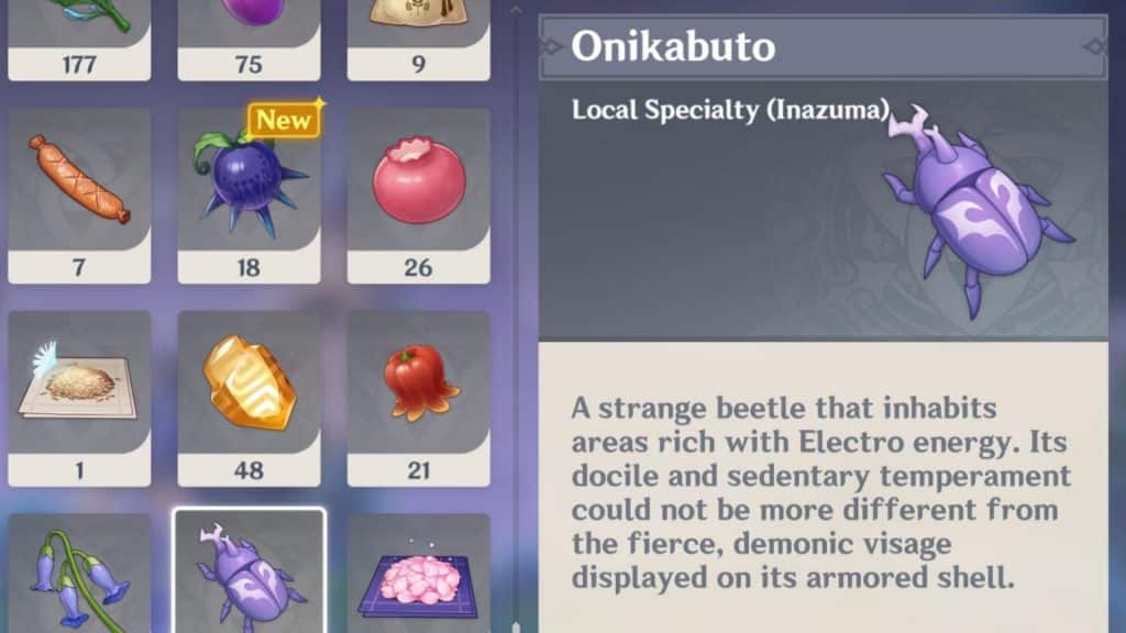 Onikabuto item description