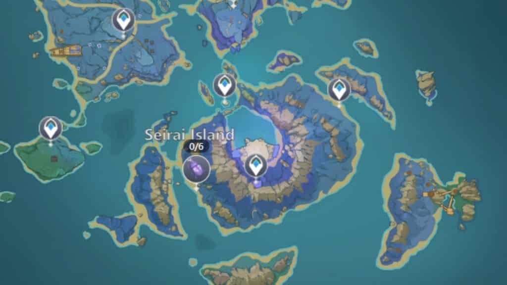 Seirai Island map screenshot