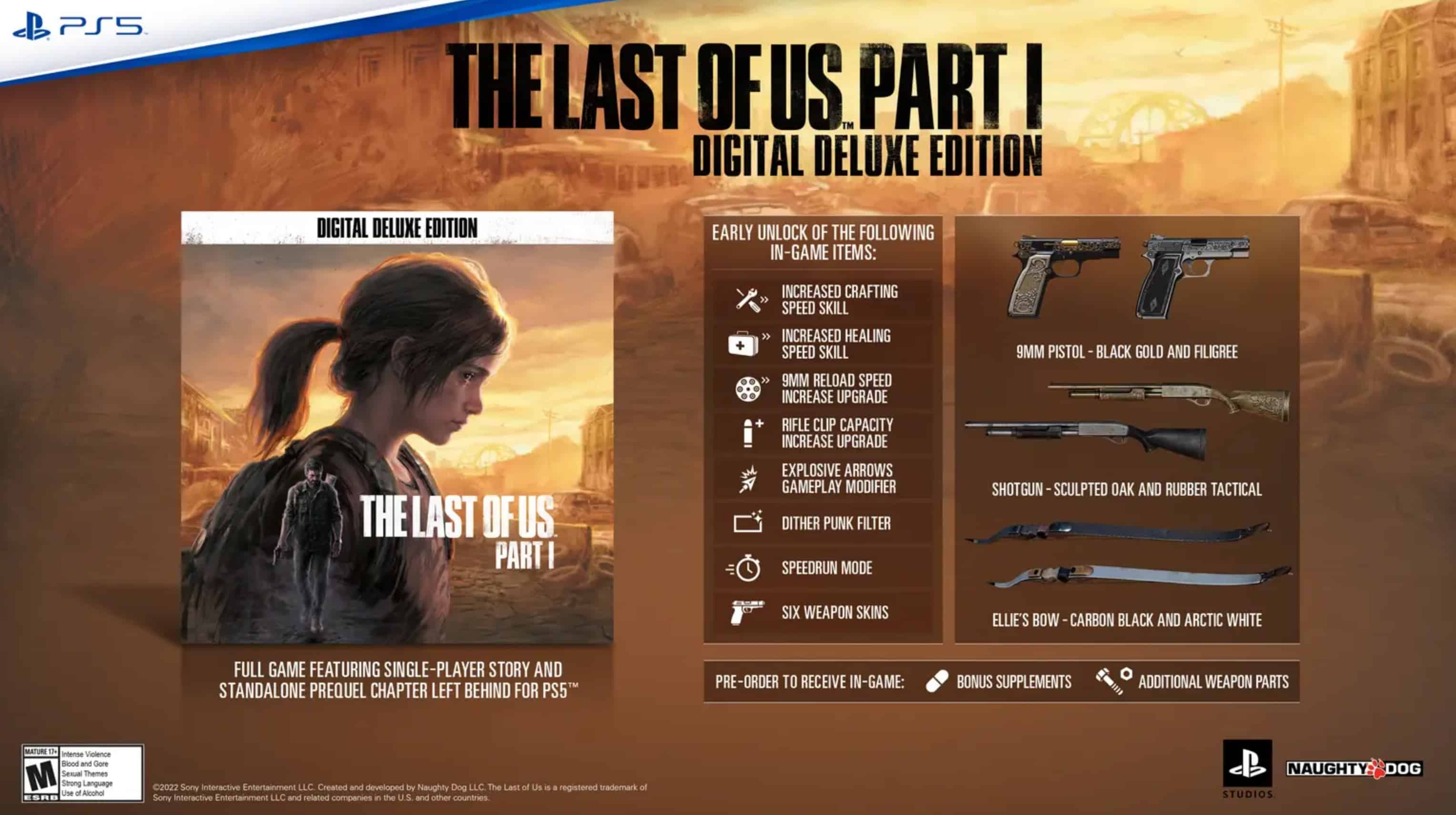 The last of us Part 1 remake digital deluxe edition