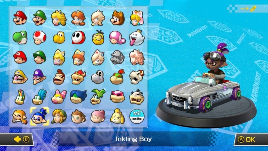 Inkling Boy character in Mario Kart 8 Deluxe
