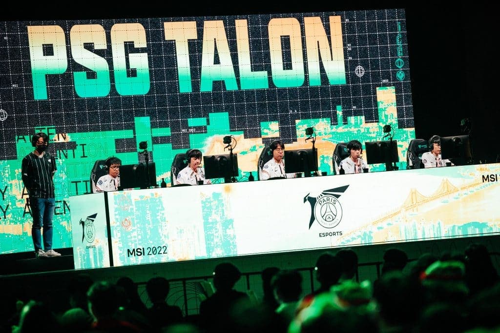 PSG Talon on stage at BEXCO for MSI 2022
