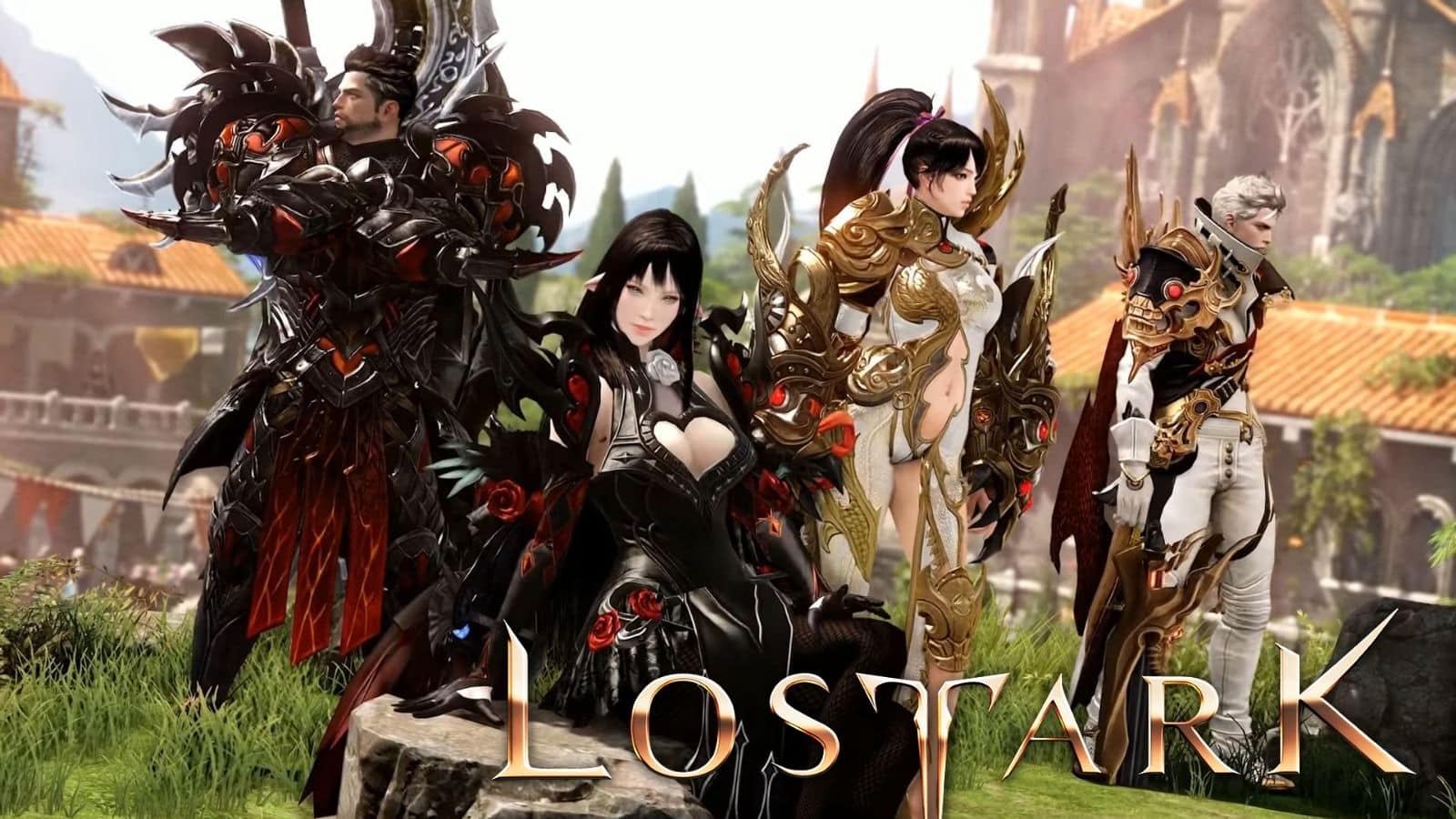 lost ark raid party header with logo