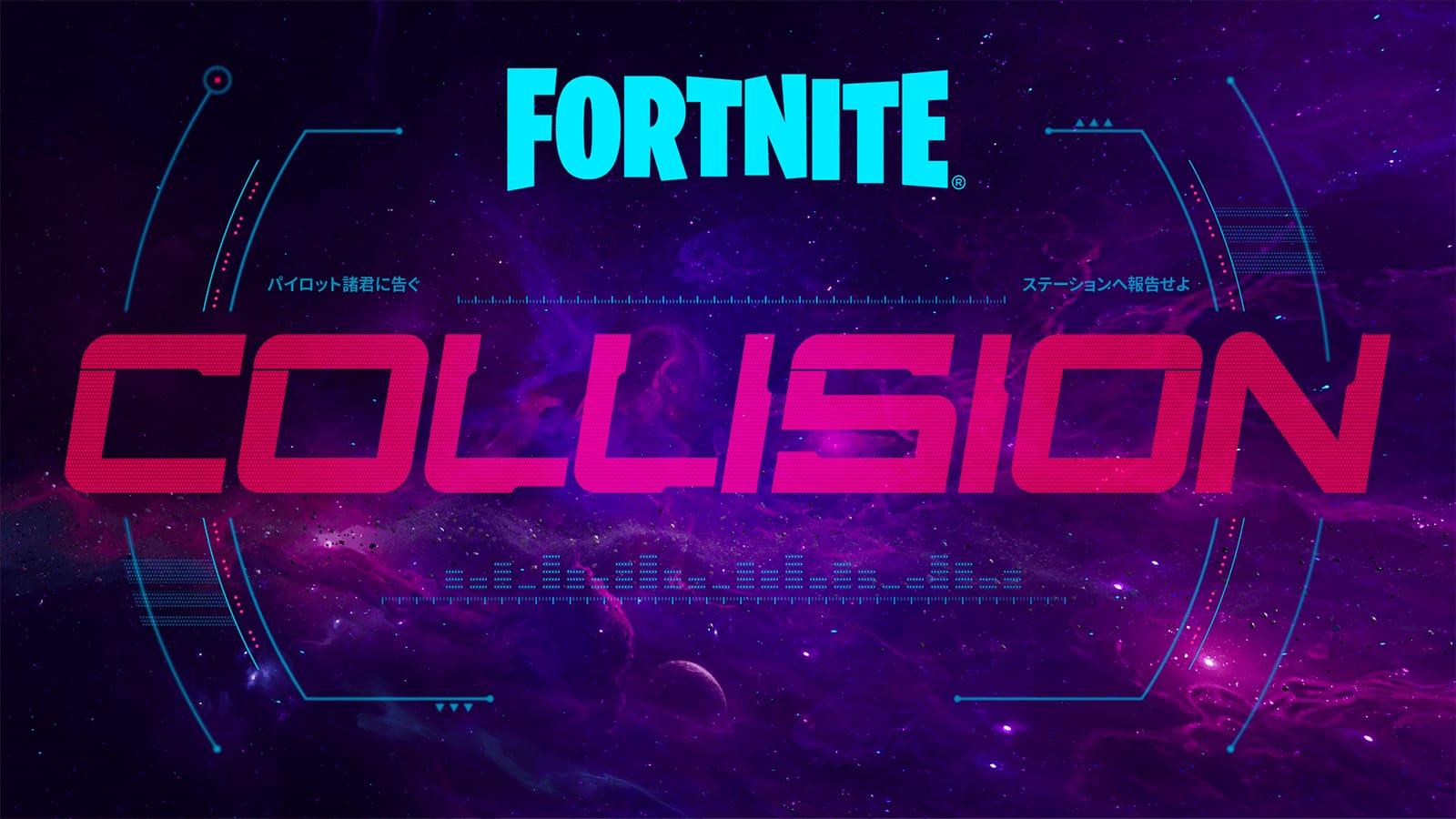 A poster for the Fortnite Collision live event