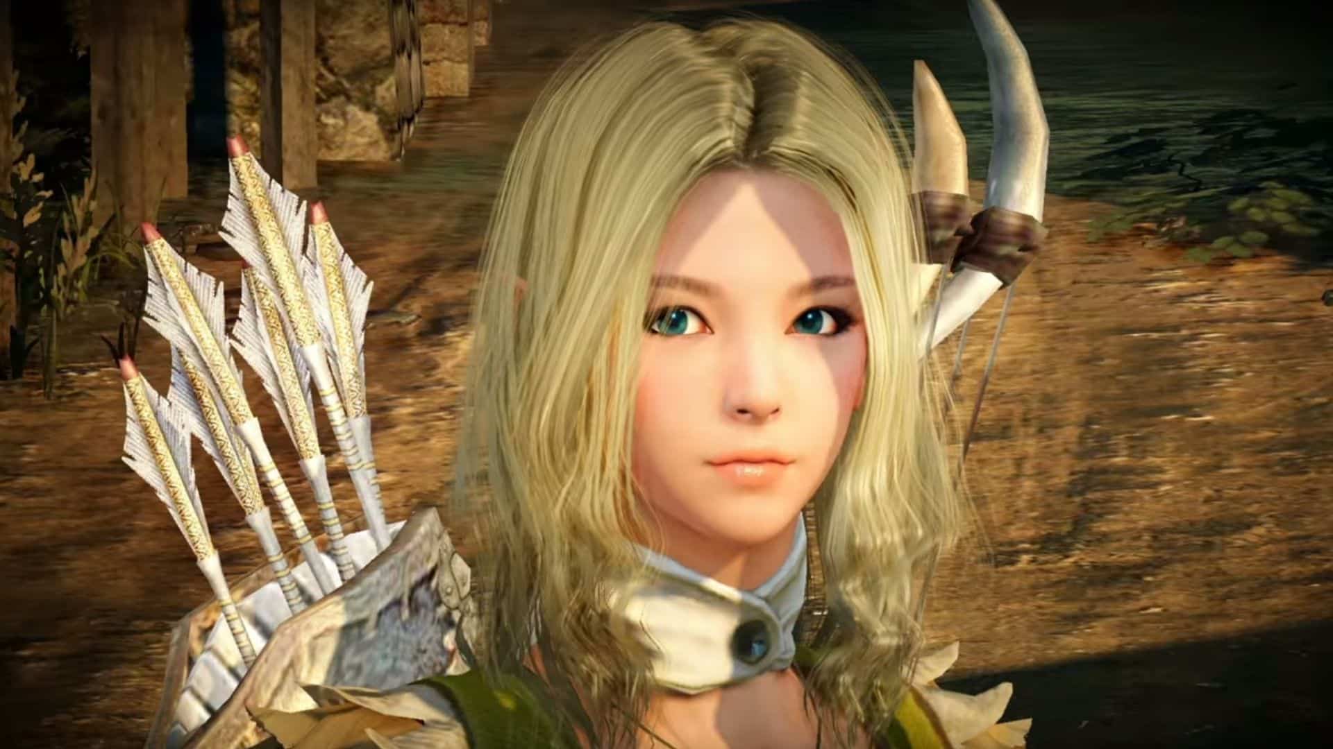 black desert mobile character looking at the screen