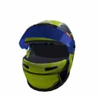 A Mclaren f1 racing helmet featured in roblox