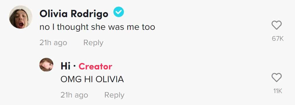 Olivia reacts to doppelganger