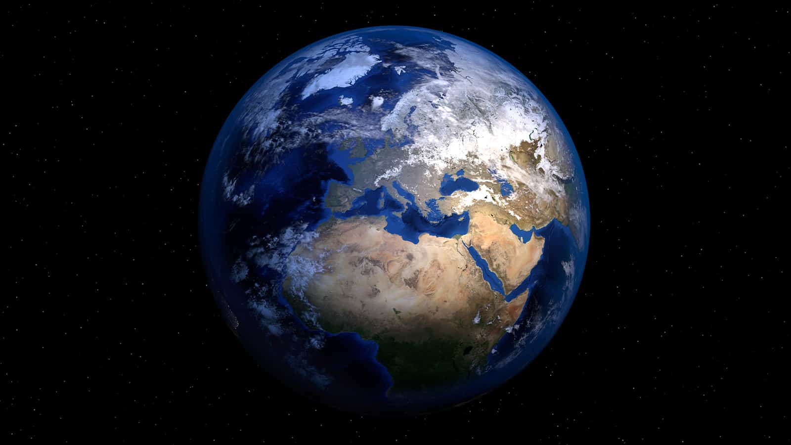 A 3D-modeled globe is shown in Globle