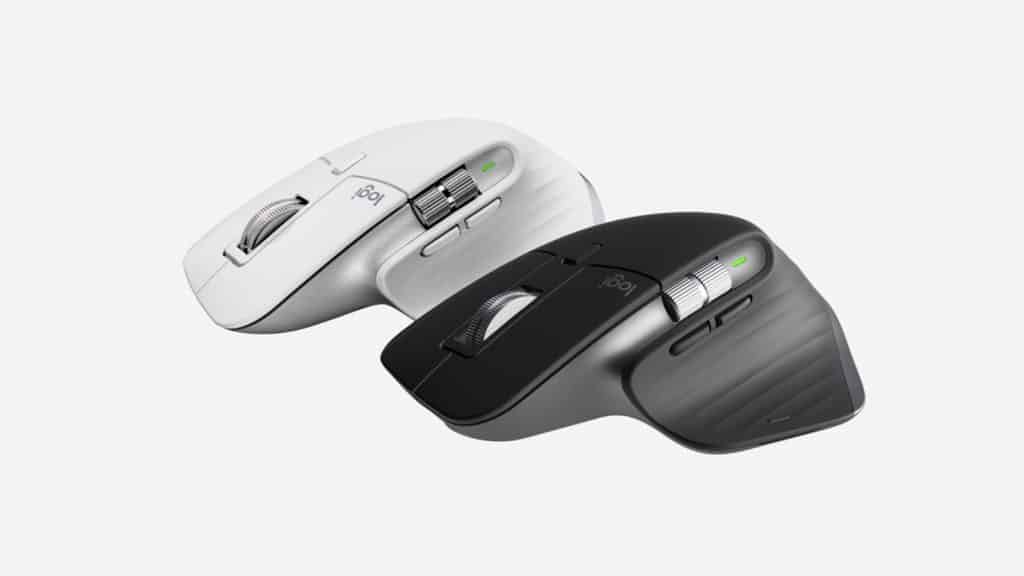 Logitech MX Master 3S in gray and white