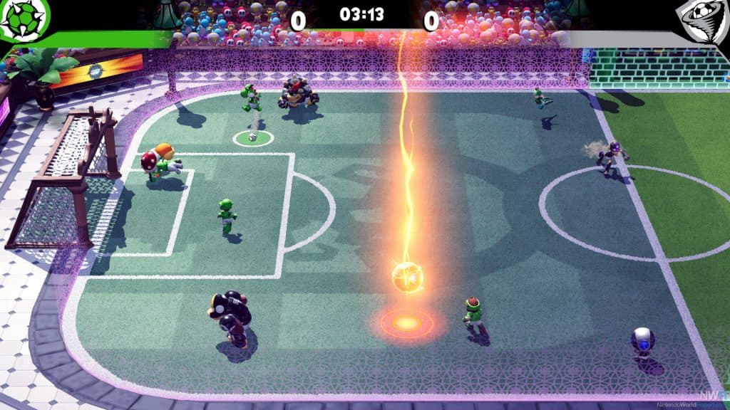 Mario Strikers Battle League gameplay