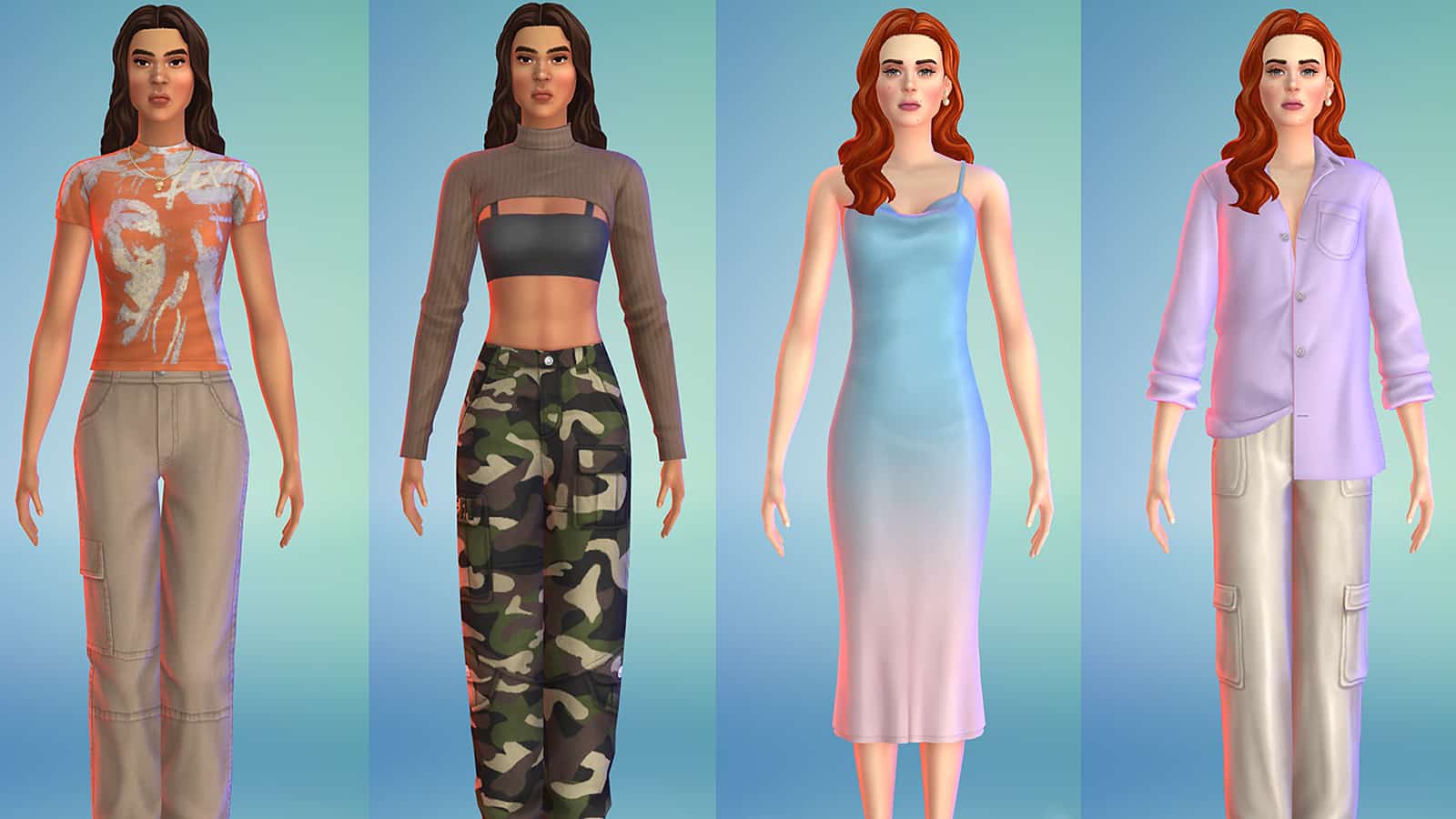Feminine frames CAS items in The Sims 4 Moonlight Chic Kit