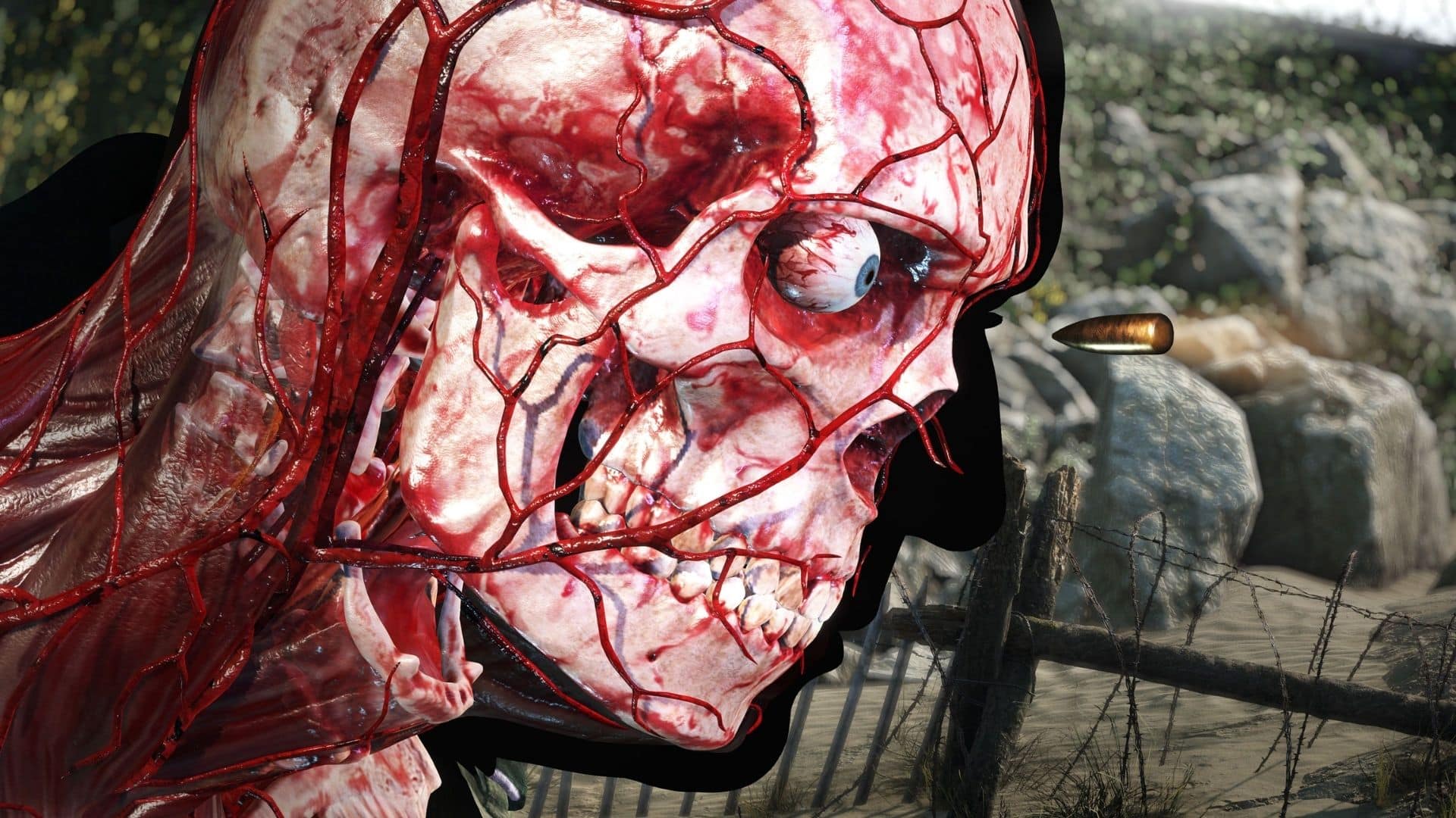 performing an x-ray kill cam shot in sniper elite 5