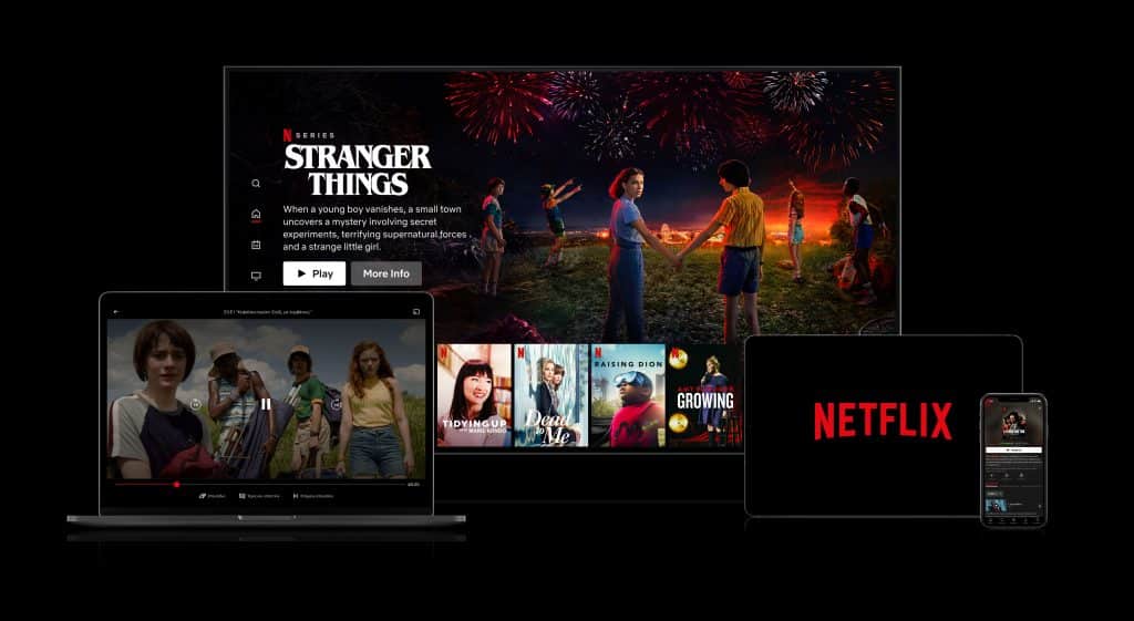 Stranger Things and more on Netflix. 