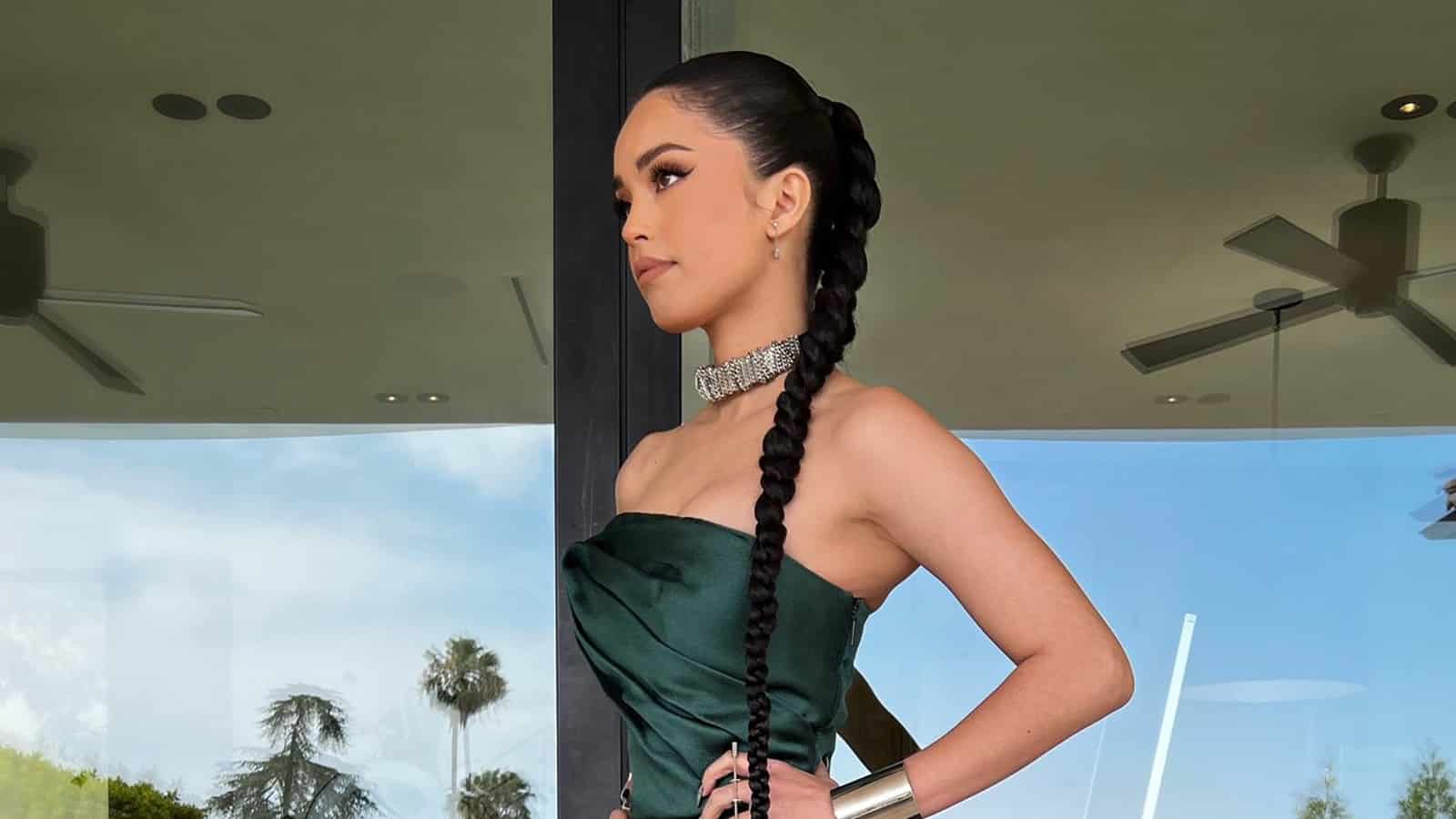 Valkyrae in long dress ready to attend gala