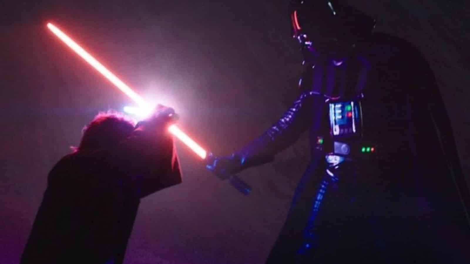 An image of Kenobi and Darth Vader
