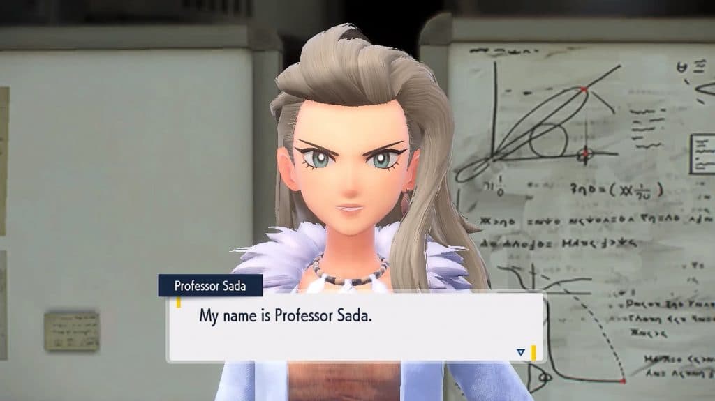 An image of professor sada, one of the Pokemon Gen 9 professors.