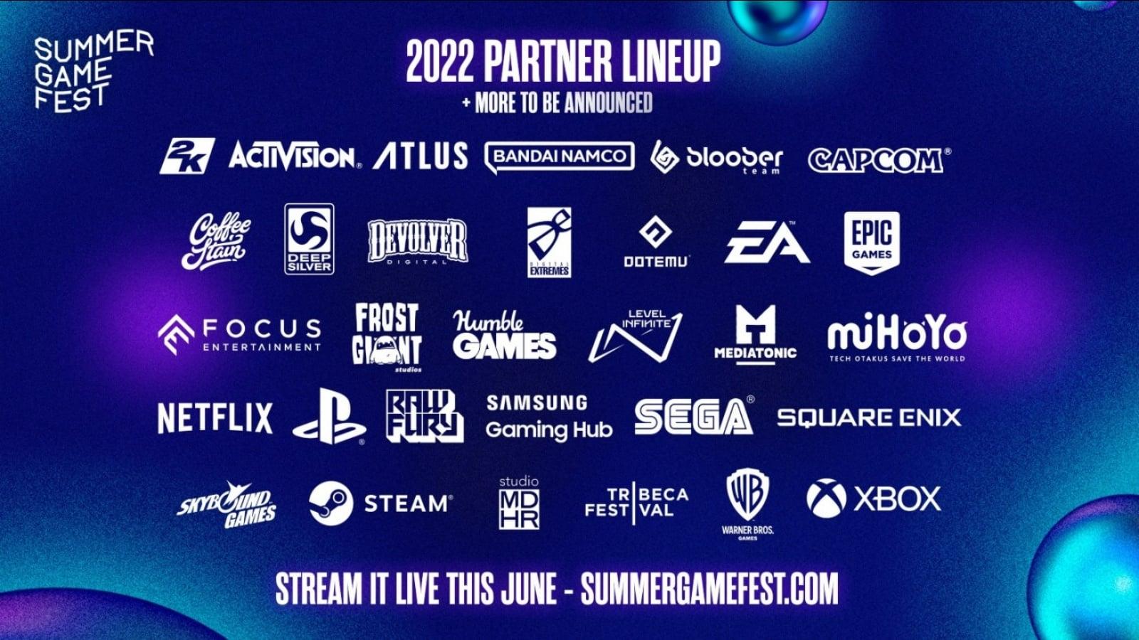 summer game fest 2022 partner lineup
