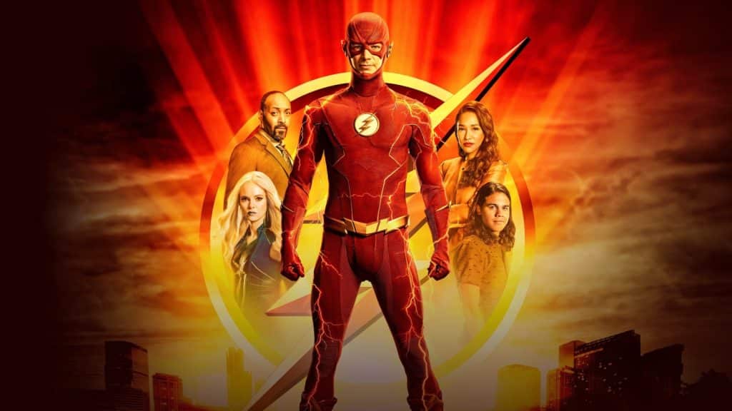 A poster for Grant Gustin's show The Flash