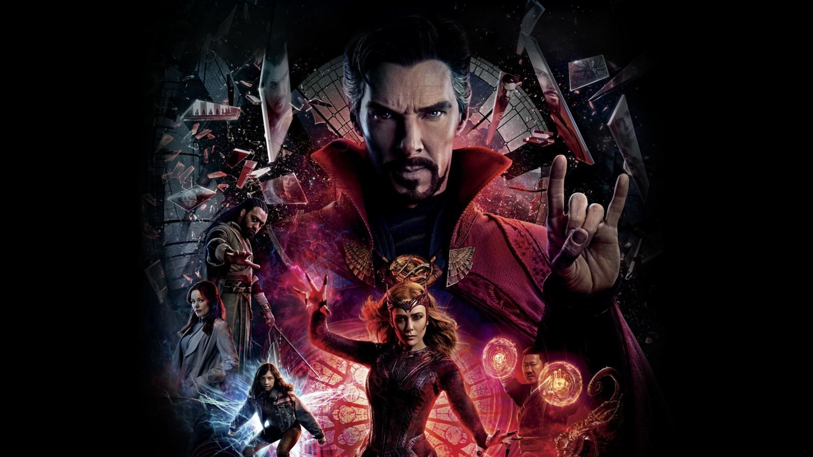 A poster of Doctor Strange which features every character looking ominous