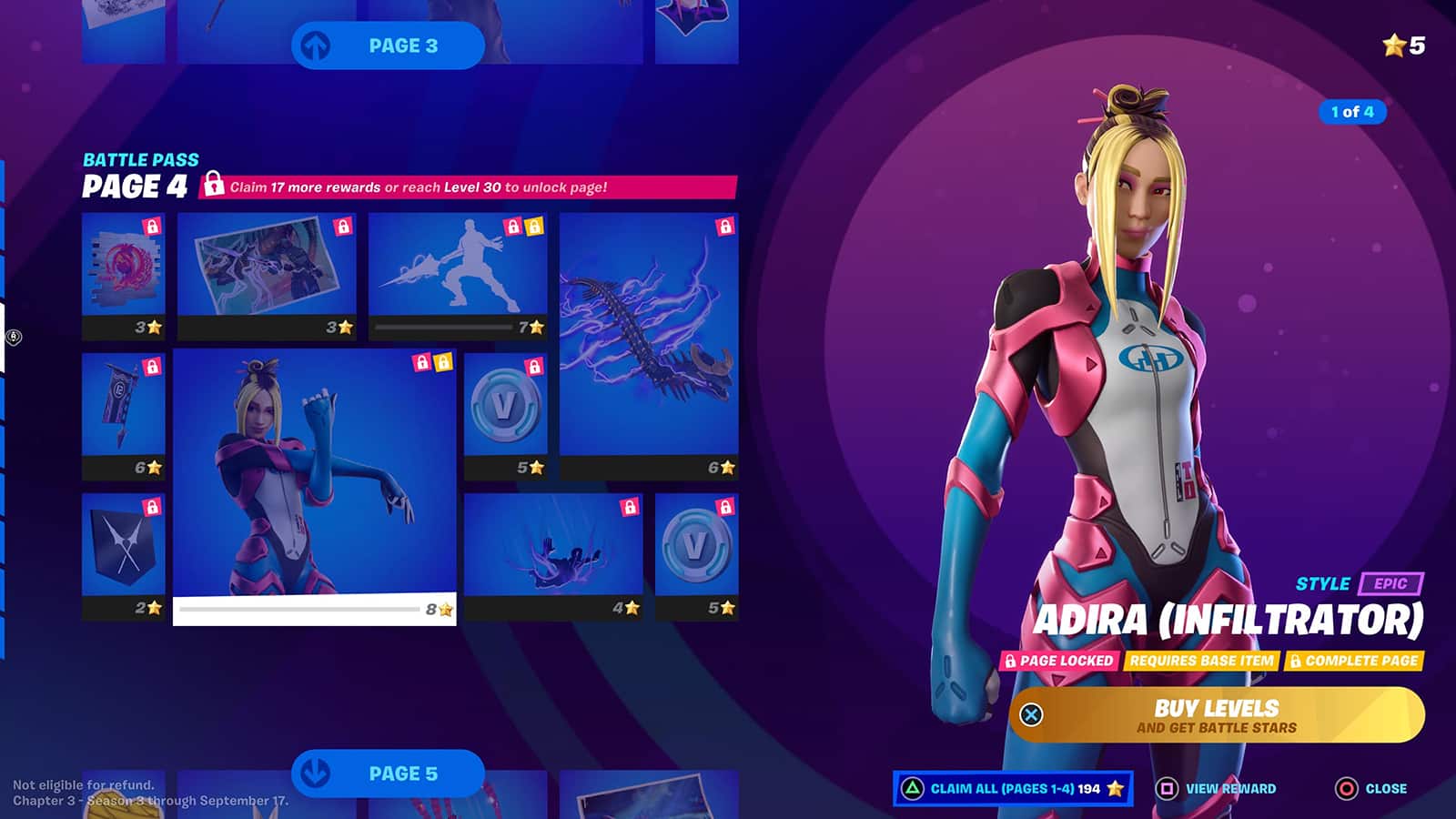 Fortnite Battle Pass page 4
