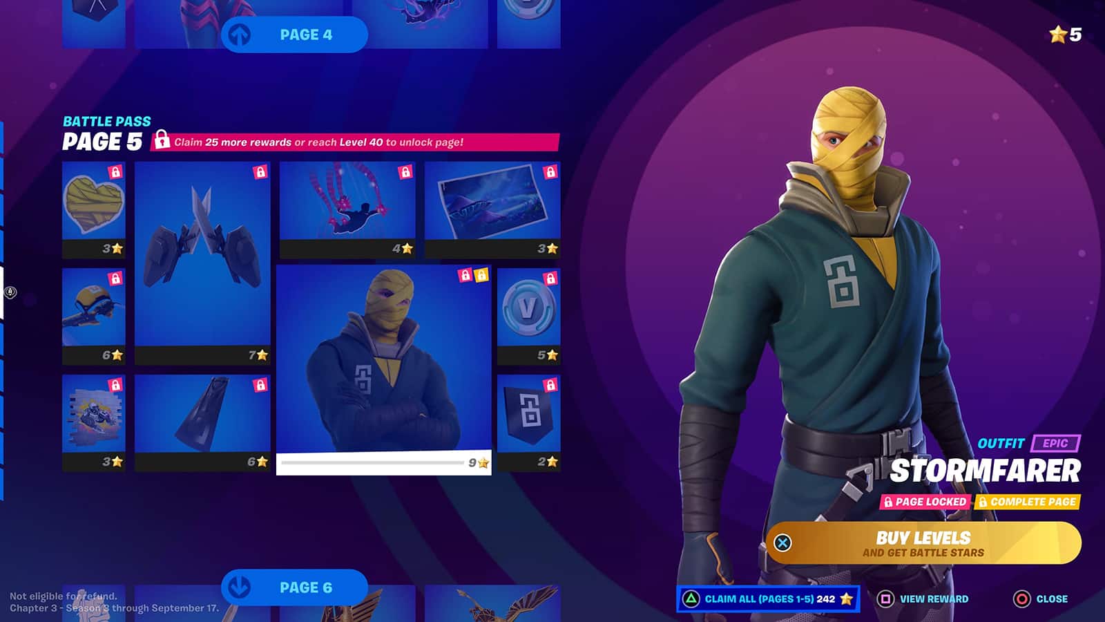 Fortnite Battle Pass page 5
