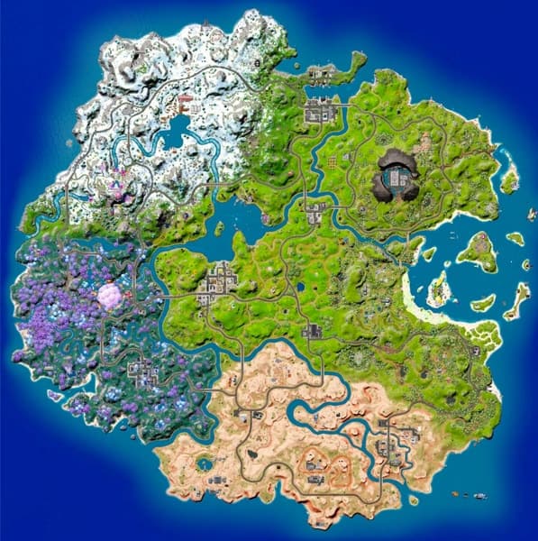 Fortnite Season 3 map Epic Games