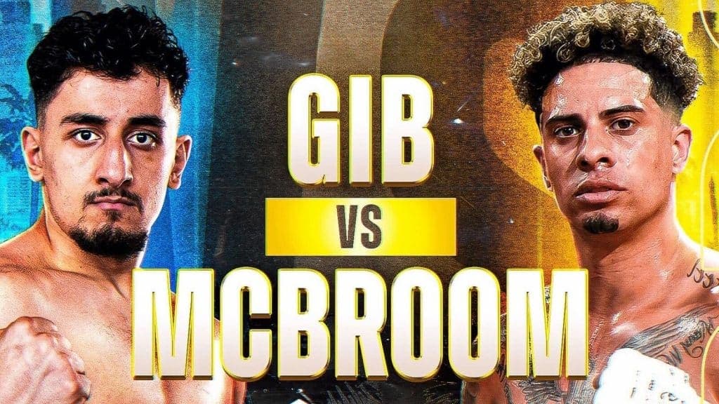 Gib vs McBroom fight poster