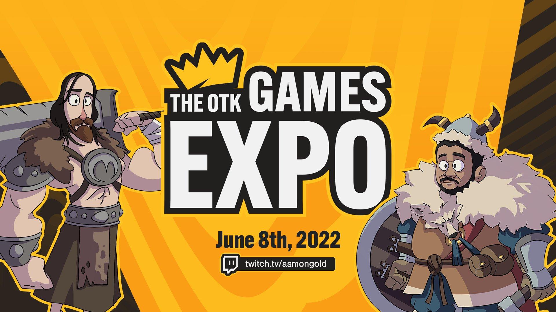 otk one true king games expo asmongold and esfand as warriors caricatures